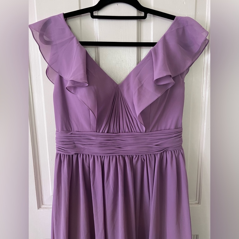 Lavender formal dress. Great for a wedding or special event! Never worn.